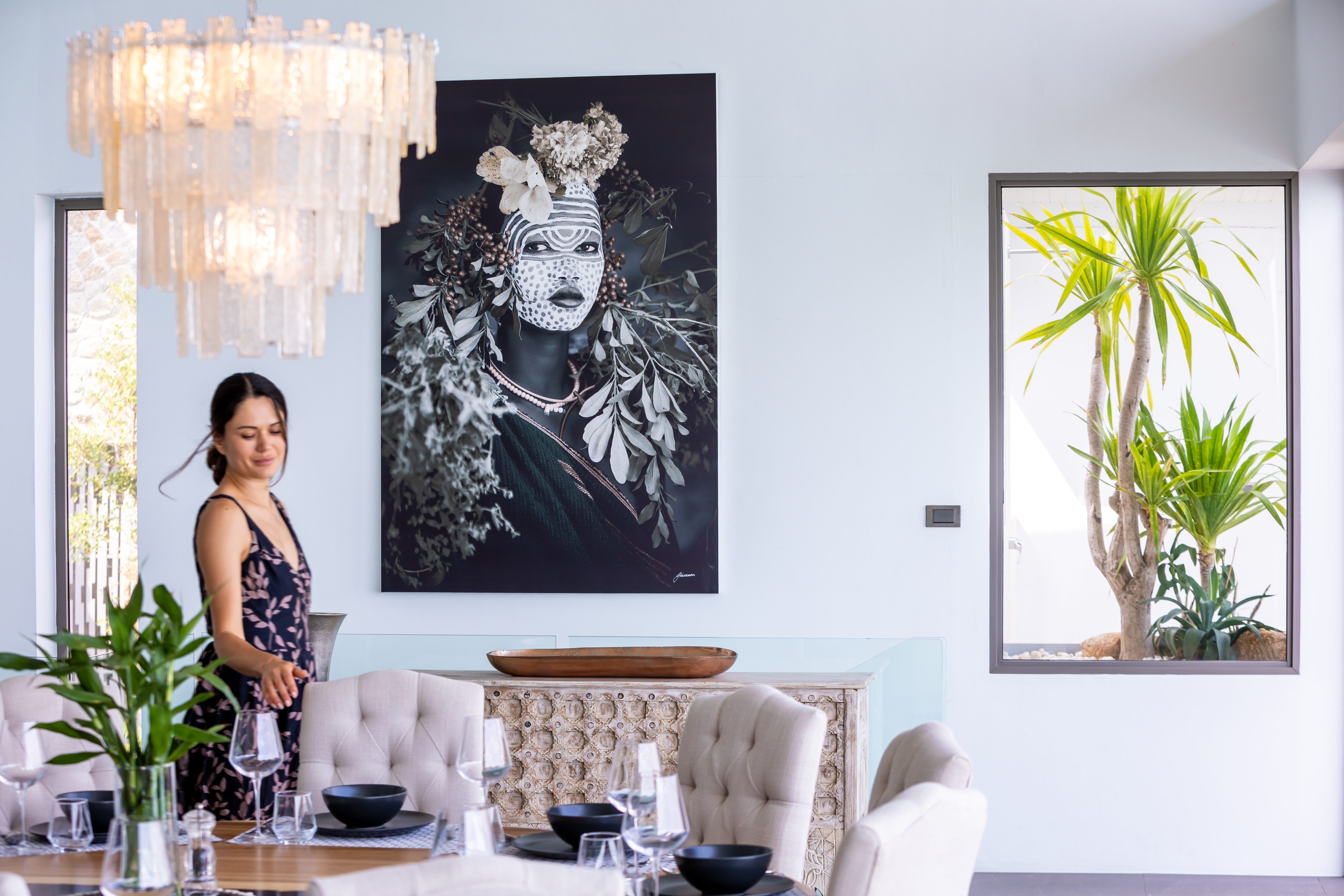 Living spaces at Villa Anushka